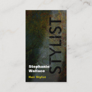 Amarillo del negro de la tarjeta de visita del