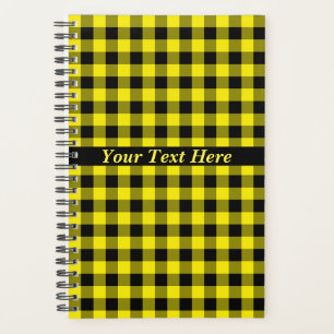 Amarillo del planificador con texto Personalizado