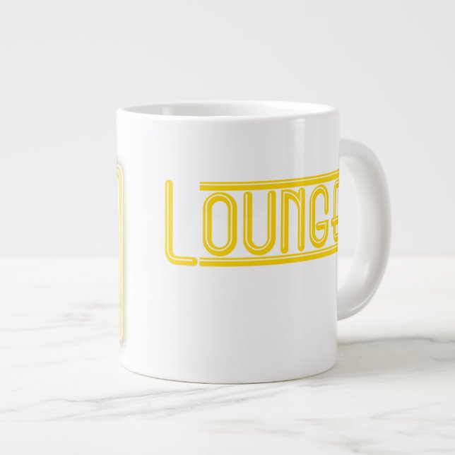 Amarillo enorme del neón de la taza del ocioso (Derecha)