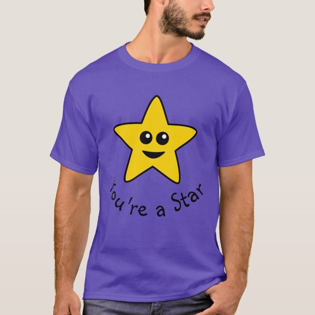 Amarillo eres una camiseta estrella (Anverso)