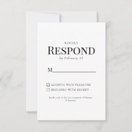 Amarillo Floral Matrimonio simple RSVP