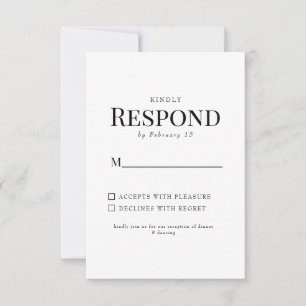 Amarillo Floral Matrimonio simple RSVP
