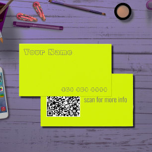 amarillo fluorescente - añadir código QR