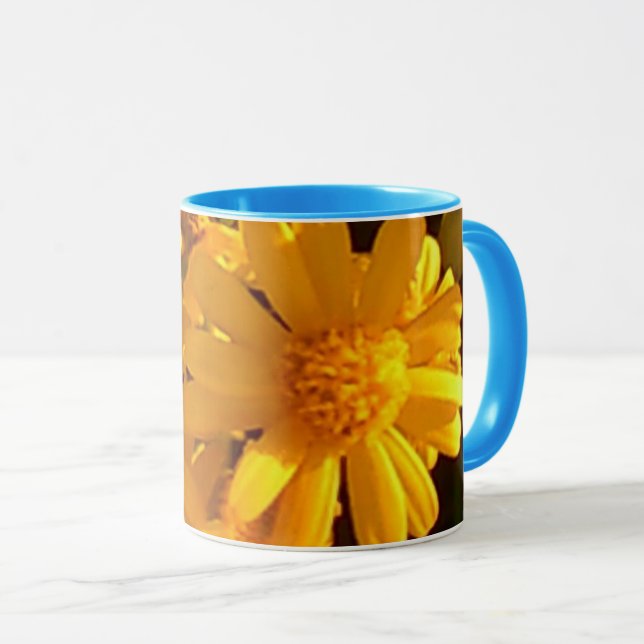 Amarillo girasol 11 onza de taza combinada (Anverso derecho)
