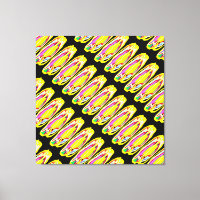 Amarillo Mellow colorido arte abstracto estilo hip