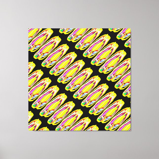 Amarillo Mellow colorido arte abstracto estilo hip (Anverso)