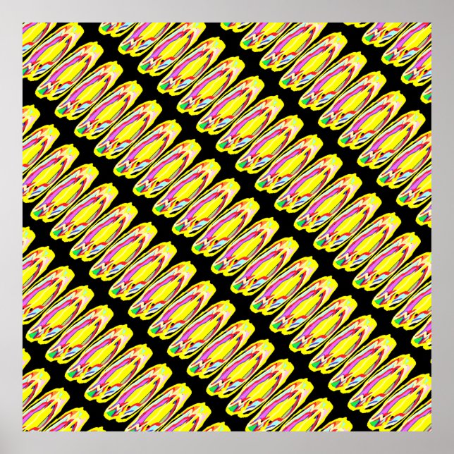 Amarillo Mellow colorido arte abstracto estilo hip (Frente)