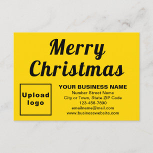 Amarillo; Navidad; Negocios; Tarjeta de felicitaci