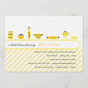 Amarillo nupcial de las invitaciones el   de la