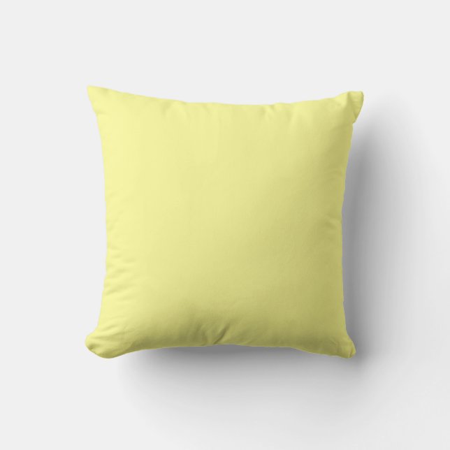 amarillo pastel sólido, almohada amarillo pálido (Anverso)