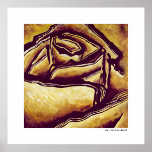 Amarillo Resumen Rosa Decoración de Moda de flores