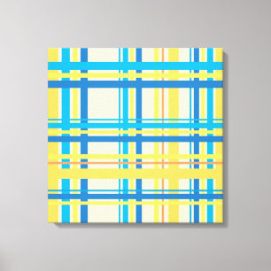 Amarillo retro, azul, marrón, crema Resumen arte