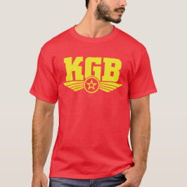 Amarillo/rojo rusos de la camisa de KGB