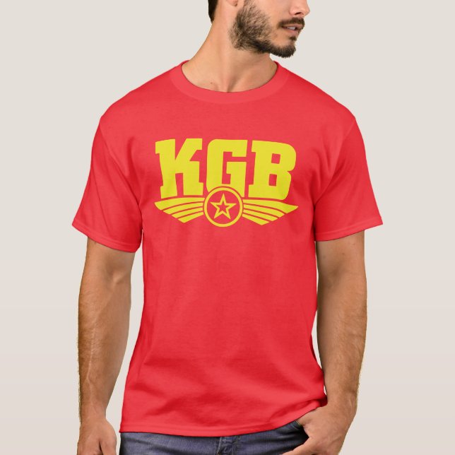 Amarillo/rojo rusos de la camisa de KGB (Anverso)