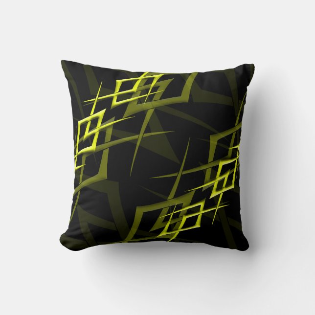 Amarillo sobre almohada negra "morena" (Anverso)