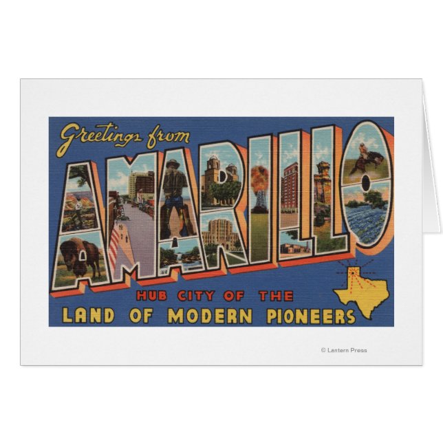 Amarillo, Texas - Escenas de letras grandes (Anverso (Horizontal))