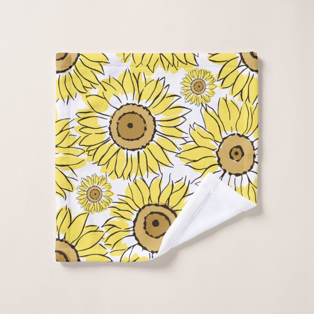 Amarillo vibrante de la flor dorada (Toallita)