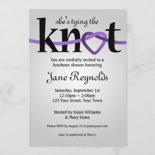 Amarramiento Del Knot (PUR) Invitación A La Ducha