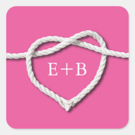 Amarrando al Pegatina Knot Fuchsia