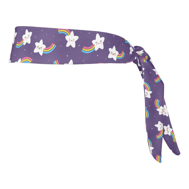 Amarre de pelo de las estrellas del arco iris (Girar 90)