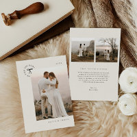 Amarró La Invitación Mínima De Fotografía De Knot 