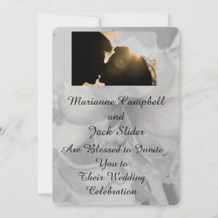 AMARYLLIS FLOWER PERSONALIZABLE WEDDING INVITACIÓN