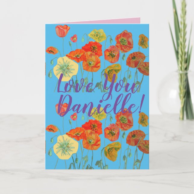 Amas a tus mujeres Nombre tarjeta de acuarela de a (Anverso)