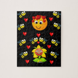 amas abejas valentines rompecabezas jigsaw niños