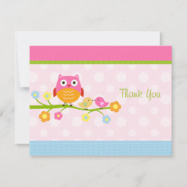 Amas amorosas y búhos en sucursal Tarjeta de agrad