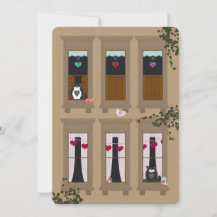 Amas y gatos Brownstone Windows Valentine
