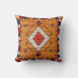 Amber Glow" es la almohada marroquí del kilim: