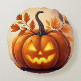 Amber Gourd Glow | Cojín decorativo elegante de ot