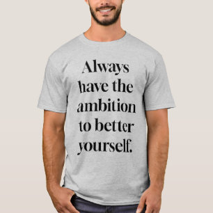 Ambición Camiseta básica masculina