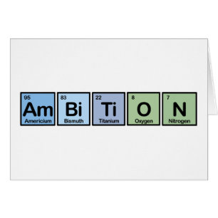 Ambición hecha de elementos