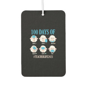 Ambientador 100.º Día De Maestra Escolar Vida 2021 Oveja
