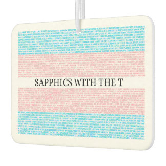 Ambientador 3.0 Sapphics con T Car Air Freshener