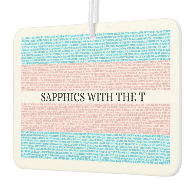 Ambientador 3.0 Sapphics con T Car Air Freshener (Izquierda)