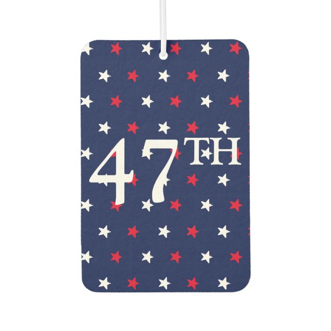 Ambientador 47 Presidente blanco rojo estrellas azul marino pa (Anverso)