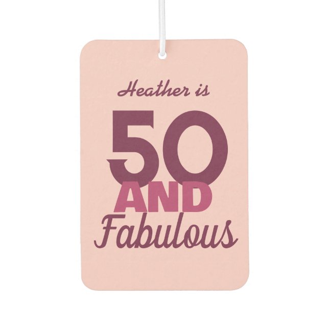 Ambientador 50 y fabuloso (Anverso)