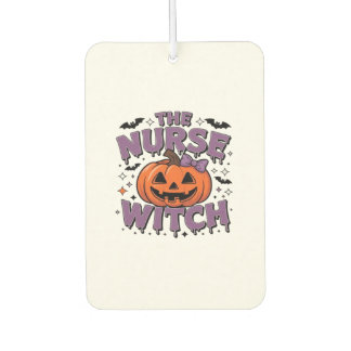Ambientador A playful design featuring a pumpkin witch with a
