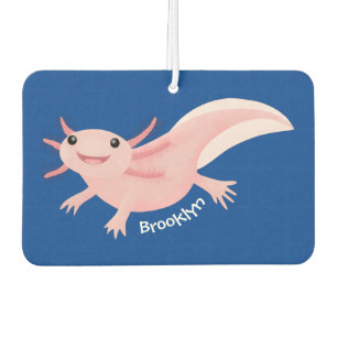 Ambientador Aaxolotl lindo rosa feliz