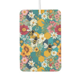 Ambientador Abejas y Florales Patrón de abeja flor