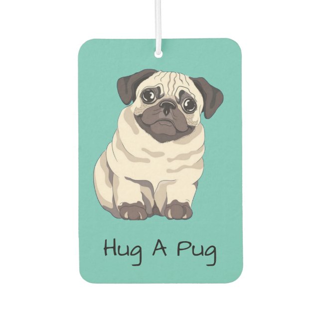Ambientador Abrazo A Pug Photo Air Freshener (Anverso)