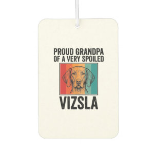 Ambientador Abuelo Orgulloso Vizsla Diseño Vintage Amante Perr