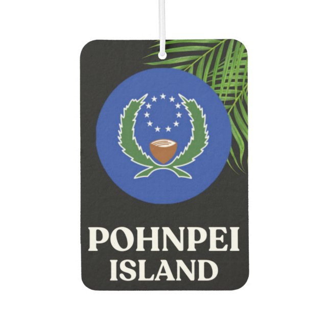 Ambientador Accesorio para auto Micronesio de Pohnpei (Anverso)