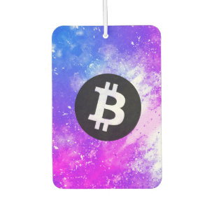 Ambientador Acuarela de Bitcoin (Estilo 2 - Miami)