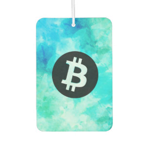 Ambientador Acuarela de Bitcoin (Estilo 3 - Vida de Playa)