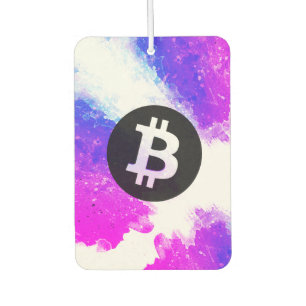 Ambientador Acuarela de Bitcoin (Estilo 6 - Miami Beach)