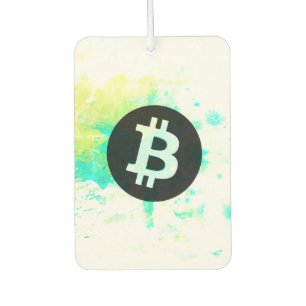 Ambientador Acuarela de Bitcoin (Estilo 7 - Apilar Sats)