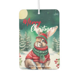 Ambientador Acuarela moderna conejo conejo árbol de Navidad Ni